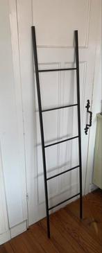 Zwarte metalen decoratieladder, 161x37x1,5cm, Ophalen, Gebruikt