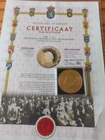 Wilhelmina Herdenkingsmunt met Certificaat, Ophalen of Verzenden, Koningin Wilhelmina, Overige waardes, Losse munt