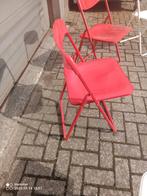 Klapstoel retro 4x, Huis en Inrichting, Stoelen, Ophalen, Zo goed als nieuw, Wit, Twee