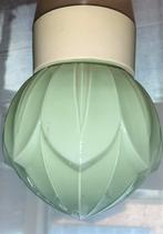Retro Plafoniere, jaren 50/60, Ophalen, Gebruikt, Glas