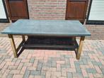 Te koop tuintafel met granieten blad, Tuin en Terras, Ophalen, Gebruikt, Rechthoekig