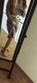 Nieuwe Laarzen met Gouden Neuzen - Maat 39, Kleding | Dames, Schoenen, Hoge laarzen, Beige, Nieuw, Ophalen of Verzenden