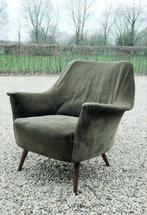Vintage fauteuil model Cassina Carlo de Carli, Ophalen, Gebruikt, 75 tot 100 cm, 50 tot 75 cm