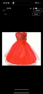 Meisjes nieuw rood feest jurk maat 116 122 verjaardag, Kinderen en Baby's, Kinderkleding | Maat 116, Nieuw, Meisje, Ophalen of Verzenden