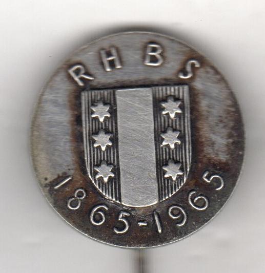 Speldje 100 JAAR RIJKS HBS WAPEN GOUDA 1865-1965 (A4), Verzamelen, Verzenden, Gebruikt, Overige onderwerpen