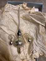 Vintage kerstballen en piek., Ophalen of Verzenden, Gebruikt