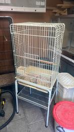 Mooie witte kooi, Dieren en Toebehoren, Ophalen, Gebruikt, Metaal, Vogelkooi