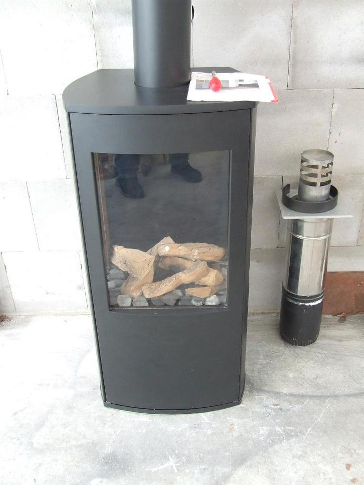 Dru Trio Gashaard met Gesloten verbranding, Huis en Inrichting, Haarden, Zo goed als nieuw, Gashaard, Ophalen