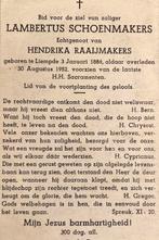 Lambertus Schoenmakers Liempde 1886, Ophalen of Verzenden