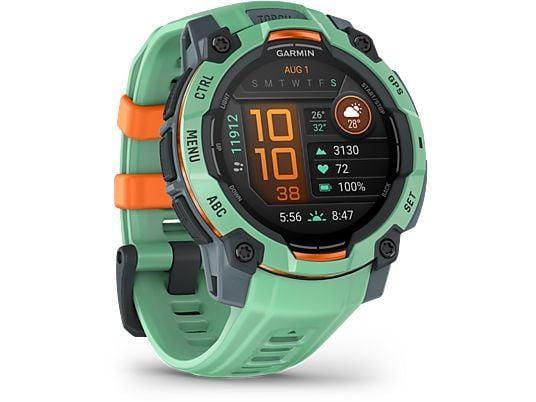 GARMIN Instinct 3 45mm AMOLED Smartwatch Neo Tropical, Sieraden, Tassen en Uiterlijk, Smartwatches, Zo goed als nieuw, Android