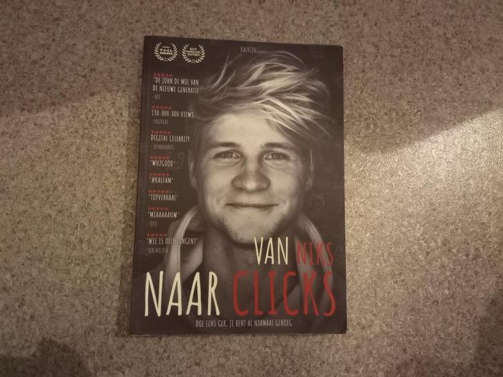 Boek "Van Niks naar Clicks" – Kelvin Boerma (Kalvijn), Boeken, Schoolboeken, Zo goed als nieuw, Nederlands, Overige niveaus, Ophalen of Verzenden