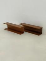 Set van twee Deense Teak Wandplanken Mid-Century, Ophalen, -, -, Zo goed als nieuw