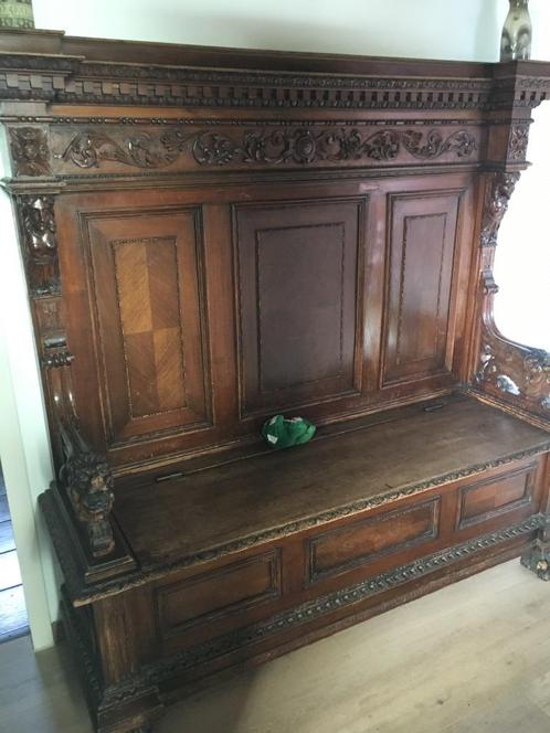 Antieke kerkbank, Antiek en Kunst, Antiek | Meubels | Stoelen en Banken, Ophalen