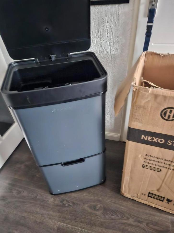 Homra Nexo Prullenbak RVS 72 Liter 3 Vakken(defecte sensor)., Huis en Inrichting, Woonaccessoires | Prullenbakken, Nieuw, Rvs