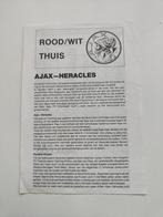 AJAX - Heracles 1986 Bijzonder Programmablad, Verzenden, Zo goed als nieuw, Ajax