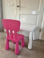 MAMMUT Kindertafel en roze stoel IKEA, Zo goed als nieuw, Ophalen