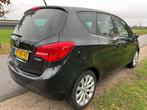 Opel Meriva 1.4 Turbo Cosmo prachtstaat lederen int. stoelve, Gebruikt, 4 cilinders, Zwart, Bedrijf