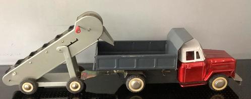 Zeer zeldzame oude blikken truck transportband,MF 967 China, Antiek en Kunst, Antiek | Speelgoed, Ophalen