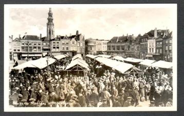 Oude Ansicht - Middelburg - Markt op Markdag - Zl. beschikbaar voor biedingen