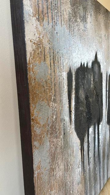 Groot Abstract Schilderij 100 x100cm beschikbaar voor biedingen