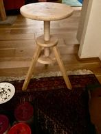 Houten Kruk - In Hoogte Verstelbaar, Gebruikt, Bruin, Ophalen of Verzenden, Eén