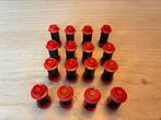 Lego trein wielen rood 16x 12 volt onderdelen, Ophalen of Verzenden, Gebruikt, Losse stenen, Lego