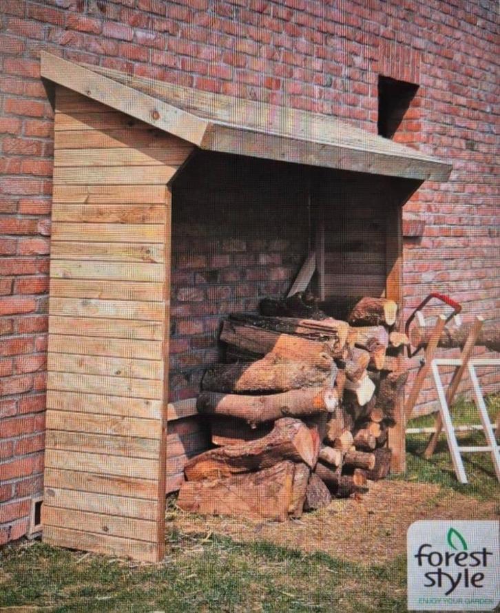 Haardhoutopslag memphis, Tuin en Terras, Bergingen en Tuinkasten, Zo goed als nieuw, Overige typen, Hout, Ophalen