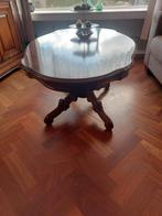 Houten Salontafel met Bewerkt Onderstel, Ophalen, Overige materialen, Gebruikt, 100 tot 150 cm