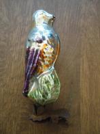 Mooie oude glazen kerstbal vogel op clip - knijper, Diversen, Kerst, Ophalen of Verzenden, Gebruikt