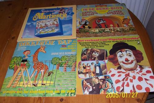 8  lp's o.a pipo-winnetou-dikkertje dap-, Cd's en Dvd's, Vinyl | Kinderen en Jeugd, Gebruikt, Verhaal of Sprookje, Ophalen of Verzenden