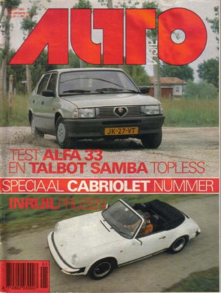 Autovisie 13 1983 : Porsche 911 cabrio - Alfa Romeo 33 - BMW, Boeken, Auto's | Folders en Tijdschriften, Gelezen, Algemeen, Ophalen of Verzenden