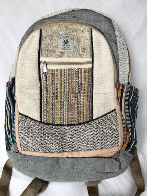 Hennep rugtas / schoudertas / schooltas ,handgemaakt, Nepal, Sieraden, Tassen en Uiterlijk, Tassen | Rugtassen, Nieuw, 25 tot 40 cm