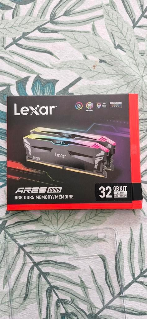 Lexar ARES RGB DDR5 32gb (2x 16) 6400mhz, Computers en Software, RAM geheugen, Zo goed als nieuw, Desktop, 32 GB, DDR5, Ophalen of Verzenden