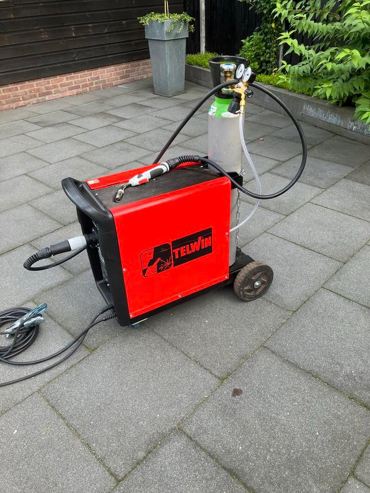 Telwin Lasapparaat - Compleet met gasfles, Doe-het-zelf en Verbouw, Gereedschap | Lasapparaten, Gebruikt, Co2, 150 tot 250 ampère
