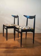 Elegante vintage stoel uit de jaren '50., Huis en Inrichting, Stoelen, Ophalen, Hout, Gebruikt, Bruin