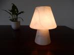retro vintage tafellamp dressoir lamp jaren 70 / 80, Huis en Inrichting, Lampen | Tafellampen, Minder dan 50 cm, Glas, Gebruikt