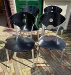 Deens Design stoelen., Deens Design, Metaal, Vier, Gebruikt