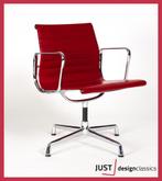 Vitra ea108 Eames Kersen Rood Leder Chroom (6 beschikbaar), Niet ingevuld, Zo goed als nieuw, Niet ingevuld, Niet ingevuld