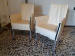 Leren eetkamerstoelen (2 stuks), Ophalen, Gebruikt, Twee, Overige kleuren