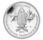 Canada - 5 Dollars 2013 - Devil's Brigade, Ophalen of Verzenden, Noord-Amerika, Setje, Zilver