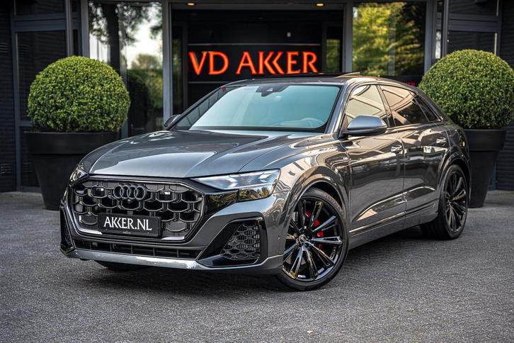 Audi Q8 55 TFSIe Quattro S-line | Vierwielsturing | Head-up, Auto's, Audi, Bedrijf, Te koop, Q8, 360° camera, Adaptive Cruise Control