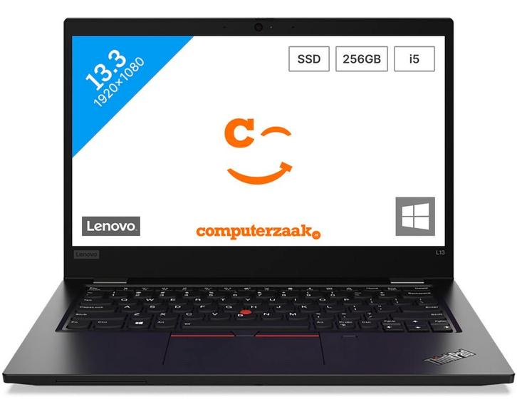 Lenovo Thinkpad L13/Intel Core i5 1.8GHz/8GB/256GB SSD, Computers en Software, Windows Laptops, Refurbished, 13 inch, SSD, 2 tot 3 Ghz