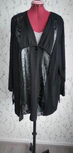 SEMPRE-PIU By Chalou Zwarte Top/Vest maat 50, Zwart, Maat 46/48 (XL) of groter, Ophalen of Verzenden, Zo goed als nieuw