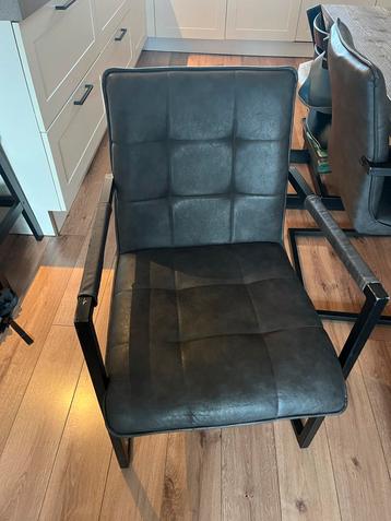 6 Antraciet Eetkamerstoelen beschikbaar voor biedingen