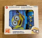Minions broodtrommel en drinkbeker blauw-geel nieuw, Ophalen, Nieuw