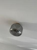 Set trendy rookglas lampen | messing accenten | topstaat, Ophalen, Zo goed als nieuw, E27 (groot), Led-lamp