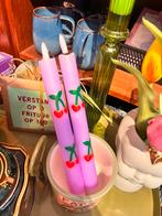 Lila Ledkaarsen met Kersen, Overige materialen, Overige kleuren, Nieuw, Ophalen of Verzenden