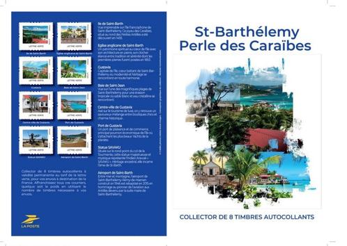 Jaar 2024 Collector 8 timbres - Saint Barthélémy - Perle des, Postzegels en Munten, Postzegels | Europa | Frankrijk, Postfris