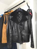 Boss Marzano leren jas zwart artiekel code BB122T17K-Q11, Kleding | Heren, BOSS, Zwart, Maat 56/58 (XL), Ophalen of Verzenden