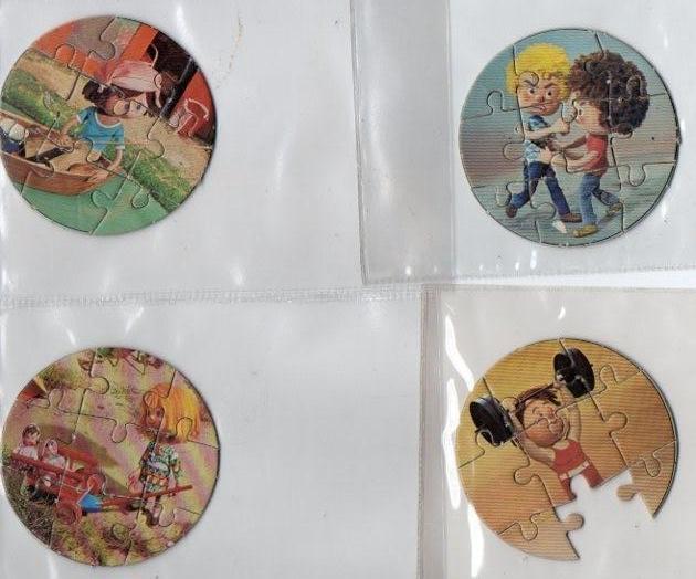 Retro Reclame puzzle rond was Biotex Persil Omo 1977 1978, Verzamelen, Merken en Reclamevoorwerpen, Gebruikt, Overige typen, Verzenden